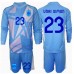 Spania Unai Simon #23 Keeper Hjemmedraktsett Barn EM 2024 Langermet (+ Korte bukser)